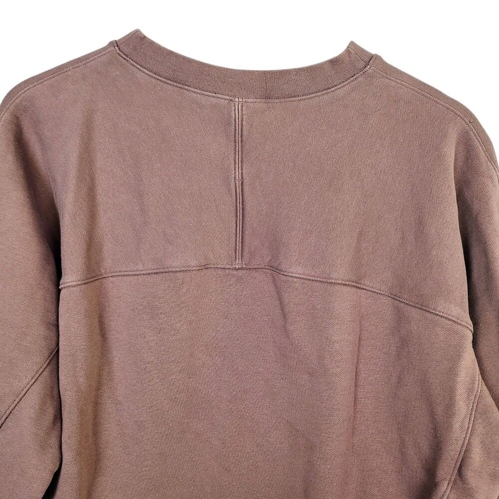 Lululemon Sweatshirt  XL‎ Brown Cinch Waist Zip Pocket Crewneck Pullover - Picture 5 of 11